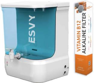 Noir Aqua ESVY Premium RO Water Purifier For Home with B12 Alkaline Filter + Pre Filter 9 L RO + UV + ...
