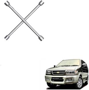 AUTO PEARL Car Wheel Nut Spanner Wrench for Tavera Type 1 Size 17-19-21-23 Double Sided Lug Wrench