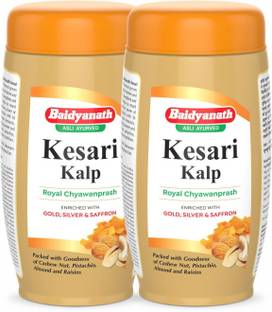 Baidyanath Kesari Kalp Royal Chyawanprash - Enriched with Gold, Silver & Saffron, 1 Kg