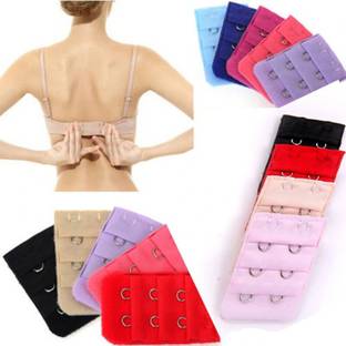 Wooger Women Bra Premium Hook Extender (Multicolor Pack Of 6) Hook Extender