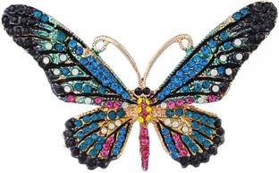 YELLOW CHIMES Brooch for Women Butterfly Shaped Brooch Fashionable Brooch Brooch