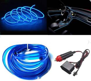 Motopex Under Dash El Wire 5m/16ft Led Flexible Soft Tube Wire Lights Neon Glowing Car Fancy Lights