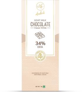 Aadvik Goat Milk Chocolate Classic White 70gms 100% Natural Bars