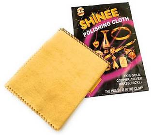 HOUF Dual Polishing & Cleaning Shinee Cloth 2pcs Ideal for Gold, Silver, Brass Wet and Dry Microfiber Cleaning Cloth