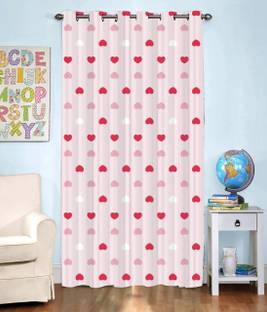 Newturn 225 cm (7 ft) Door Polyester Room Darkening Curtain Single Curtain