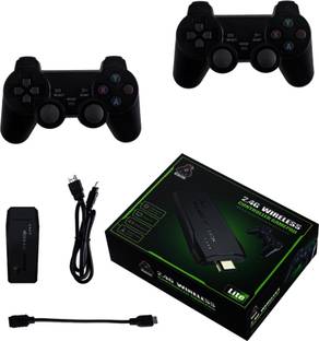 PTCMart Game Stick Lite 4K Ultra HD 8/16 Bit Dual Player Built-in 3000 Classic Games 32 GB with 8/16 bit games