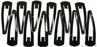 Utkarsh (No-1) Pack Of 12 Pcs Multi Purpose Black Color 3 Cm Long Tic Tac Clip