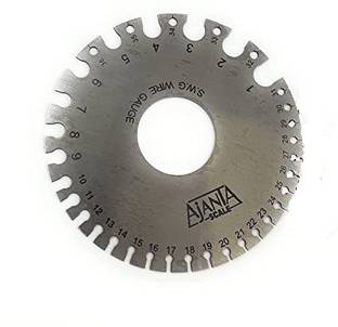 HOUF Ajanta Precision Wire Gauge Round with SWG 1-36 & mm Measuring for Wire/Plate Multi Vise Tool