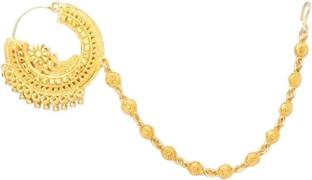 Nath Gold-plated Plated Brass Nathiya