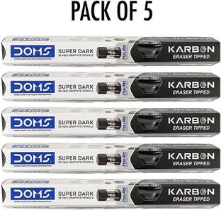 DOMS Karbon Eraser Tipped Super Dark Pencil Pencil