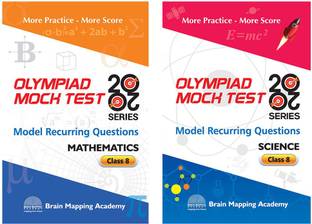 COMBO PACK: OLYMPIAD MOCK TEST 20-20 - Mathematics & Science For CLASS 8 [Set Of 2 Books]