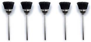 Erasio Stiff Nylon Bristle Cup End Brush 5pcs for Polishing/Buffing/Cleaning for Dremel Rotary Tool,Micro Hand Motor,Polishing Motor for Jewellery Making,Watchmaking, Rotary Tool