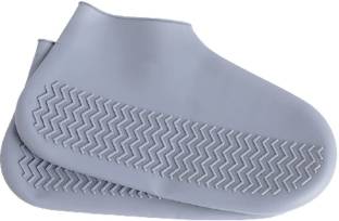 DYLANF Silicone Rubber Shoe Cover Grey Large Silicone Grey Boots Shoe Cover