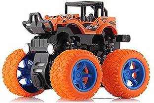 Neyu Push and Go Mini Off-Road Vehicle Monster Car 360 Degree Stunt car (Multicolour)