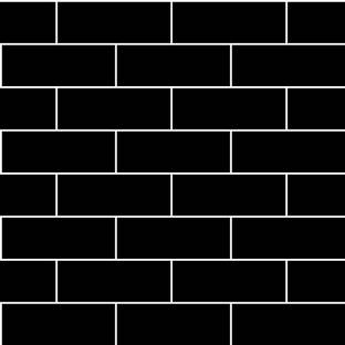 VI COLLECTIONS 1000 CM Black Bricks PVC Wall Paper 1000 X 45 CM
