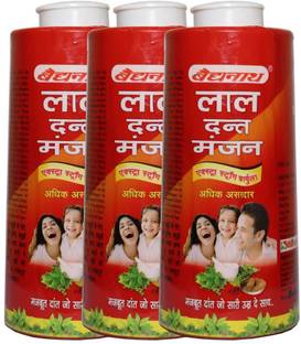 Baidyanath Lal Dant Manjan-200 Gm (Pack Of 3)