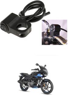 Qiisx CNC On/Off Motorcycle Handlebar Fitting Switch For Bajaj Pulsar 220 F Handle Bar Grip For Bajaj Universal For Bike