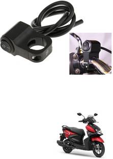 Qiisx CNC On/Off Motorcycle Handlebar Fitting Switch For Yamaha RayZR 125 Handle Bar Grip For Yamaha Universal For Bike