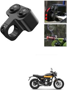 Qiisx CNC On/Off Motorcycle Handlebar Fitting Dual Switch For Honda CB350RS Handle Bar Grip For Honda Universal For Bike