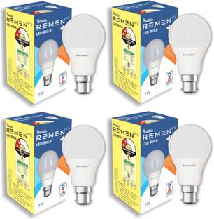 REMEN 7 W Basic Standard B22 LED Bulb