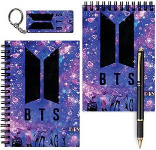 craft maniacs BTS A6 MESSAGE PAD COLLECTION + KEYRING A6 Notebook NO 120 Pages