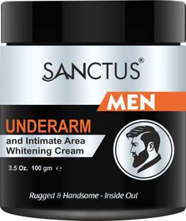 SANCTUS Underarm & Intimate Area Whitening Cream for MEN - Advanced Odor control formula