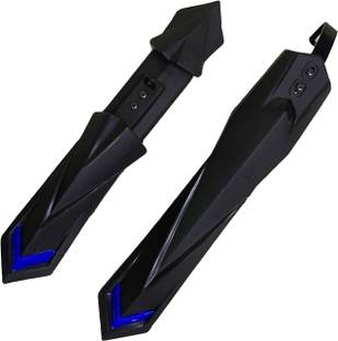 ABC AMOL BICYCLE COMPONENTS Bicycle Front & Rear Mudguard with long Patti Fitting Color- Black Blue Full Length Front & Rear Fender