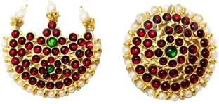 Vadaamalar Maang Tikka Sun and Moon Chanran Sooriyan Red Stones Kemp stones Hair Accessory Set
