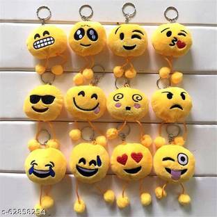 shri shyam yellow emoji smile face key chains Key Chain