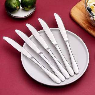 Convay 5 Pc Stainless Steel Knife Set Knife with Holes Set of 5 Butter Knives