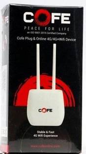 COFE CF502 4G SIM Router (All SIM) Dual Antenna 4G Router 2.1 GHz 150 Mbps Wifi Speed Single Band External Antenna MiFi (Sim Based)