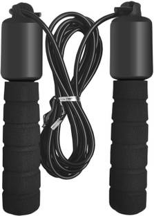 SYGA Fitness Skipping Rope Electronic Skip Rope 2.8M for Adult Men and Women-Black Freestyle Skipping Rope