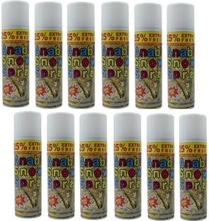 Akshit Pack of 12 Magical Snow-Spray For Birthday Party Decoration Celebration Snow Spray