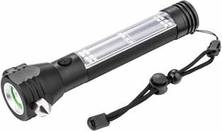 venimall Aluminium 7 Mode Rechargeable Solar LED Torch Flashlight, Car Emergency 2 hrs Torch Emergency Light