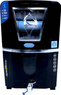 E.F.M Multilife Glossy Black Water Purifier Regular Domestic RO System 10 L RO + UV + UF + TDS Water P...