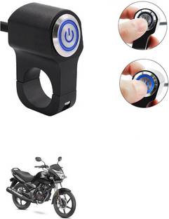 Qiisx CNC On/Off Motorcycle Handlebar Fitting With Light For Honda CB Unicorn 150 Handle Bar Grip For Honda Universal For Bike