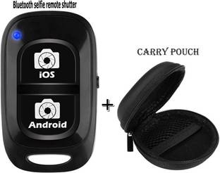 POZUB Wireless Video Photo Selfie Shutter Bluetooth +Carry Pouch  Camera Remote Control