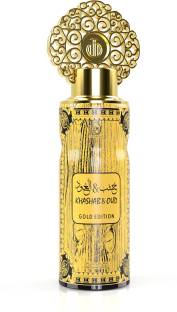 ARABIYAT Khashab & Oud Gold Perfume Body Spray  -  For Men & Women