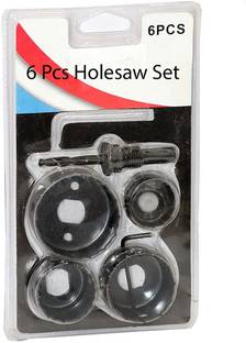 Kshivi Holesaw Cutter 32mm/38mm/44mm/54mm (6 pcs) Drill Bit Set For Cutting Round Wood Power & Hand Tool Kit