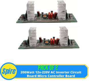 Spire 200W 12-220V AC Inverter Circuit Board Micro Controller Board Pack of 2 Electronic Components Electronic Hobby Kit