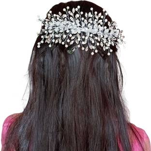 SAMYAK Beautiful Handmade Studded  Tiara|Headdress | vine |  chain Hair Extension
