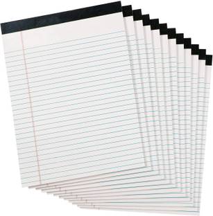 Avni Prints Notepad 60 Sheets per pad for Office,Home,School Narrow Ruled 5.5 x 8.75 Inch 75 gsm Copy Paper