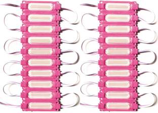 Wizzo 20 Pieces (PINK) DC 12V 2W Capsule Shape LED Module Light Strip Lamp Car Fancy Lights