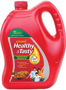 EMAMI Healthy and Tasty Kachchi Ghani Mustard Oil Can