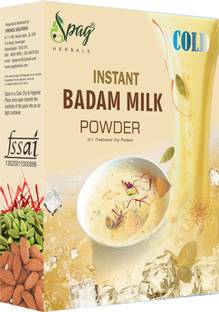 Spag HERBALS Instant cold saffron badam mix real bits milk almond healthy powder