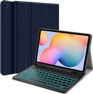 Proelite Magnetic Bluetooth Keyboard case for Samsung Galaxy Tab S6 Lite SM-P610/P615 Bluetooth Standard Tablet Keyboard Compatible with Desktop, Laptop, Mac Easy to Use,Plug and Play,Quick, Comfy Durable body