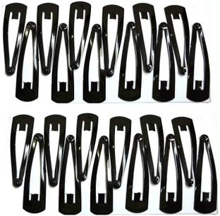 Utkarsh Pack Of 24 Pcs Multi Purpose Daily Use Black Color 3.5 Cm Long Tic Tac Clip