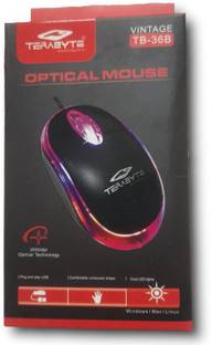 TERABYTE TB-36B Wired Ambidextrous Optical Mouse