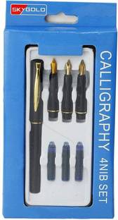 Arrolliant Calligraphy 4Nib Pen Set nib sections (Fine, Medium, Broad and Super Broad) Calligraphy