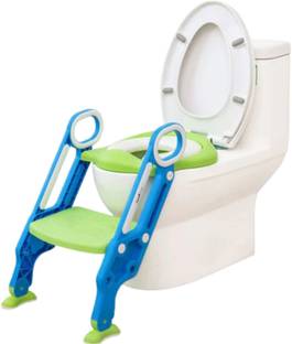 Kids Mandi Baby Toilet Potty Training Seat Stand Steps Stools & Ladder with Safe Handrails Potty Seat